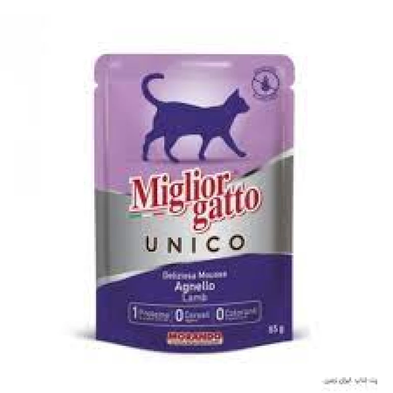 pochon-miglior-gatto-unico-mousse-agneau-85g