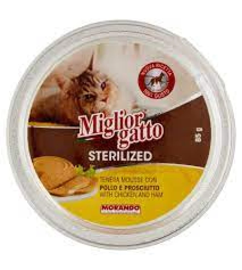 miglior-gatto-chat-sterilise-mousse-poulet-et-jambon-85gr